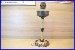 Antique ALADDIN COLOURED PEDESTAL OIL KEROSENE LAMP MODEL 12 MANTLE LAMP CO