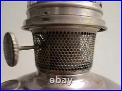 Antique ALADDIN Kerosene Oil Lamp Model No. 11 Original Base & Chimney ca. 1920's
