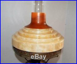 Antique ALADDIN Kerosene Oil Table Lamp Model No. 11 Base Chimney Shade