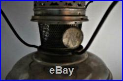 Antique ALADDIN Kerosene Oil Table Lamp Model No. 11 Base Chimney Shade