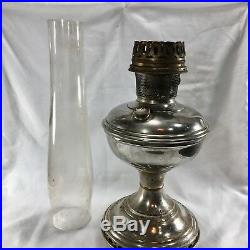 Antique ALADDIN Kerosene Oil Table Lamp Model Number 11 Base Original Chimney