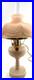 Antique ALADDIN LINCOLN DRAPE Pink Satin Oil Lamp Electrified