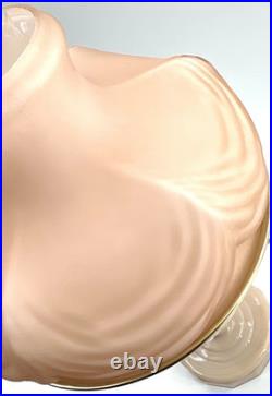 Antique ALADDIN LINCOLN DRAPE Pink Satin Oil Lamp Electrified