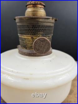 Antique ALADDIN MOONSTONE WHITE MODEL B 0152 BRACKET HANGING LAMP Milk Glass