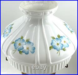 Antique ALADDIN Model 25 Oil Lamp with Beautiful Hand Painted Shade Artist Signed