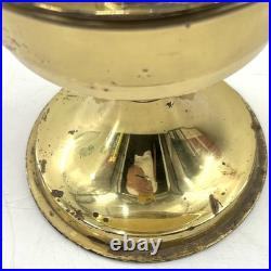 Antique ALADDIN Model 25 Oil Lamp with Beautiful Hand Painted Shade Artist Signed
