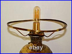 Antique, ALADDIN by MANTLE lamp co, brass, oil/kerosene lamp. Model #5 Rewired