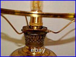 Antique, ALADDIN by MANTLE lamp co, brass, oil/kerosene lamp. Model #5 Rewired