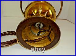 Antique, ALADDIN by MANTLE lamp co, brass, oil/kerosene lamp. Model #5 Rewired