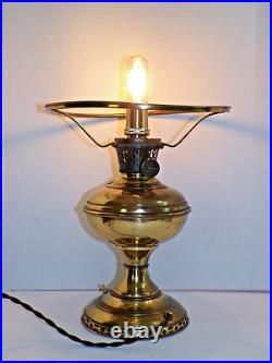 Antique, ALADDIN by MANTLE lamp co, brass, oil/kerosene lamp. Model #5 Rewired
