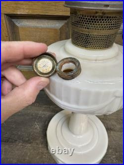 Antique Alacite Aladdin Oil Lamp