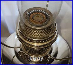 Antique Aladdin #12 Nickel Table Lamp & 601s Rural Shade Some Original Boxes