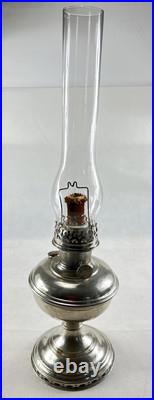 Antique Aladdin 1915-16 Model 6 Nickel Mantle Kerosene Oil Lamp Pls Read Desc