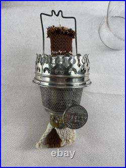 Antique Aladdin 1915-16 Model 6 Nickel Mantle Kerosene Oil Lamp Pls Read Desc