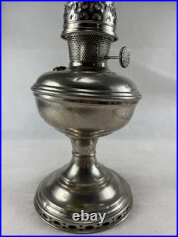 Antique Aladdin 1915-16 Model 6 Nickel Mantle Kerosene Oil Lamp Pls Read Desc