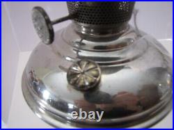 Antique Aladdin 1915-16 Model No. 6 NICKEL-PLATED KEROSENE TABLE LAMP