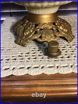 Antique Aladdin 20 GWTW Babyface Foot Oil Lamp Withwick Cleaner & Eagle Shade