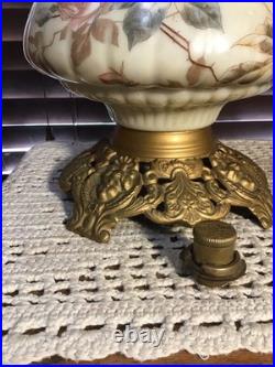 Antique Aladdin 20 GWTW Babyface Foot Oil Lamp Withwick Cleaner & Eagle Shade