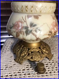 Antique Aladdin 20 GWTW Babyface Foot Oil Lamp Withwick Cleaner & Eagle Shade