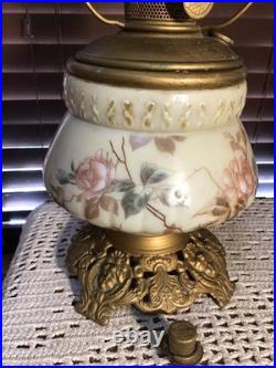 Antique Aladdin 20 GWTW Babyface Foot Oil Lamp Withwick Cleaner & Eagle Shade