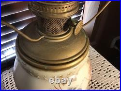 Antique Aladdin 20 GWTW Babyface Foot Oil Lamp Withwick Cleaner & Eagle Shade