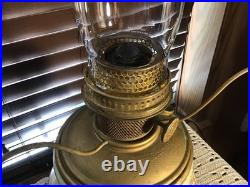 Antique Aladdin 20 GWTW Babyface Foot Oil Lamp Withwick Cleaner & Eagle Shade