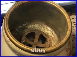 Antique Aladdin 20 GWTW Babyface Foot Oil Lamp Withwick Cleaner & Eagle Shade