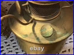 Antique Aladdin 20 GWTW Babyface Foot Oil Lamp Withwick Cleaner & Eagle Shade