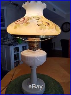 Antique Aladdin Alacite Lincoln Drape Lamp Electrified Gorgeous