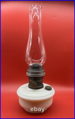 Antique Aladdin Alacite Uranium Style # 152 Oil Shelf Hanging Lamp