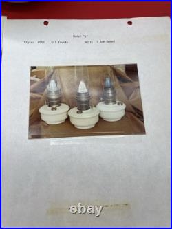 Antique Aladdin Alacite Uranium Style # 152 Oil Shelf Hanging Lamp