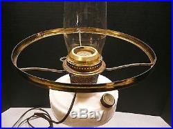 Antique Aladdin Alacite tall Lincoln Drape oil lamp electrified complete