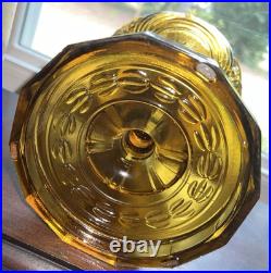 Antique Aladdin Amber Washington Drape Kerosene Oil Lamp With No 11 Burner