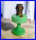 Antique Aladdin B-103 Jade Green Corinthian Oil Lamp Nu-Type Model B Burner