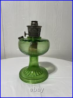 Antique Aladdin B-81 Green Oil Lamp 1937-1938 Beehive Pattern Model B Burner