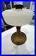 Antique Aladdin B-95 Queen White Moonstone with Original Oxidized Bronze Base