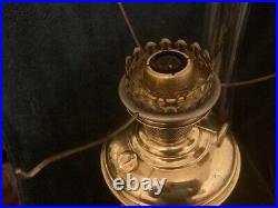 Antique Aladdin BRASS Kerosene Lamp Model #6 with Shade 1914-1917