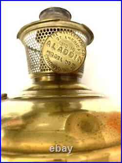 Antique Aladdin BRASS Oil/Kerosene Lamp Model no. 6 1915 1916