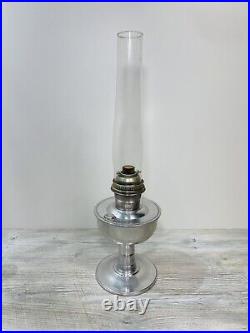 Antique Aladdin BURNER MODEL C Nickle Oil Lamp MOD. C New Wick Ind Bras