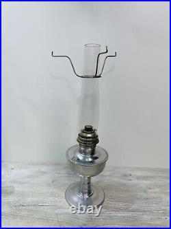 Antique Aladdin BURNER MODEL C Nickle Oil Lamp MOD. C New Wick Ind Bras