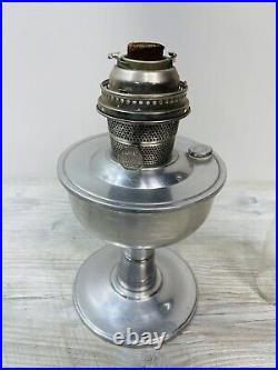 Antique Aladdin BURNER MODEL C Nickle Oil Lamp MOD. C New Wick Ind Bras