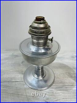 Antique Aladdin BURNER MODEL C Nickle Oil Lamp MOD. C New Wick Ind Bras