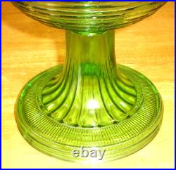 Antique Aladdin Beehive Green Oil Lamp Fount / Foot Only No Burner, Chimney Etc