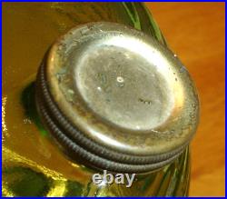 Antique Aladdin Beehive Green Oil Lamp Fount / Foot Only No Burner, Chimney Etc