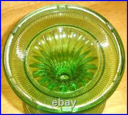 Antique Aladdin Beehive Green Oil Lamp Fount / Foot Only No Burner, Chimney Etc