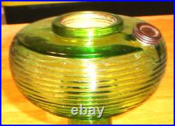 Antique Aladdin Beehive Green Oil Lamp Fount / Foot Only (No Burner Etc.) A22
