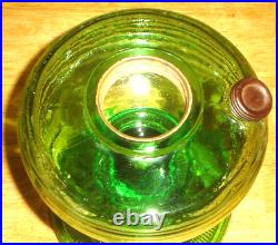 Antique Aladdin Beehive Green Oil Lamp Fount / Foot Only (No Burner Etc.) A22