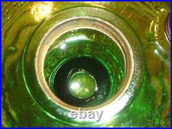 Antique Aladdin Beehive Green Oil Lamp Fount / Foot Only (No Burner Etc.) A22