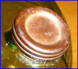 Antique Aladdin Beehive Green Oil Lamp Fount / Foot Only (No Burner Etc.) A22