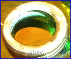 Antique Aladdin Beehive Green Oil Lamp Fount / Foot Only (No Burner Etc.) A22